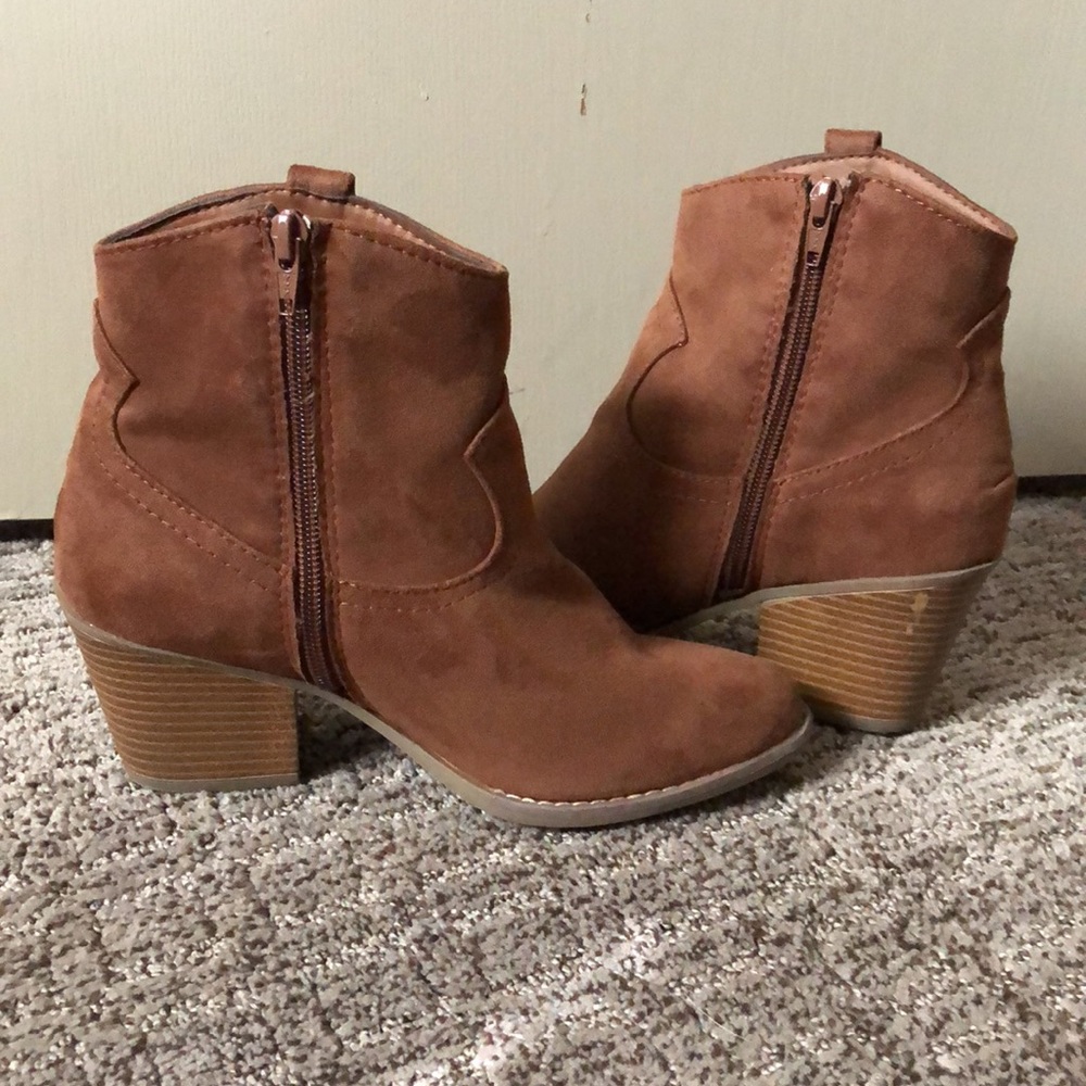 SO cognac heeled boots - Picture 4 of 6
